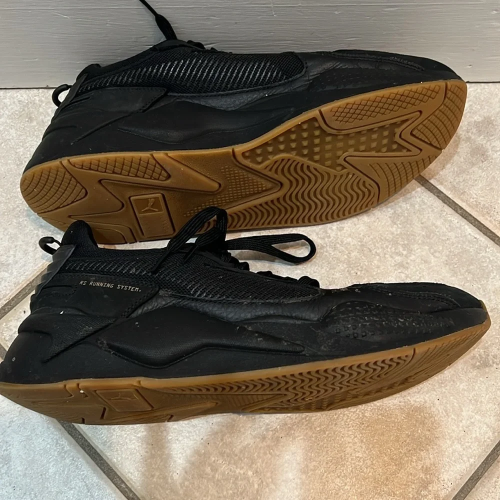 Puma Men's RS-X AO Black Gum Running Sneaker Size 11 - Picture 4 of 8